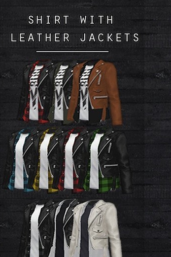 模拟人生4帅气衬衫皮夹克MOD v1.4