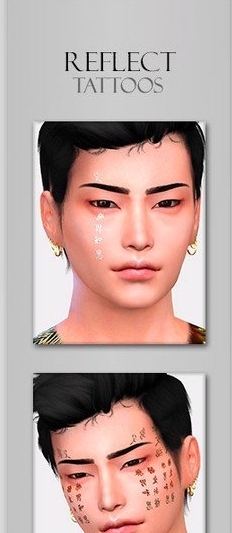 模拟人生4中文字脸部纹身MOD v1.6