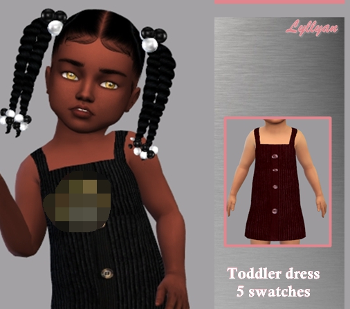 模拟人生4幼儿吊带纽扣服装MOD v1.5 模拟人生4幼儿吊带纽扣服装MOD v1.5