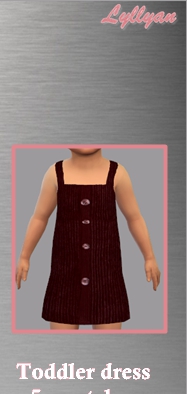 模拟人生4幼儿的吊带纽扣服装MOD v1.6 模拟人生4幼儿的吊带纽扣服装MOD v1.6