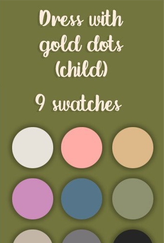 模拟人生4金色点状吊带连衣裙MOD v1.7 模拟人生4金色点状吊带连衣裙MOD v1.7