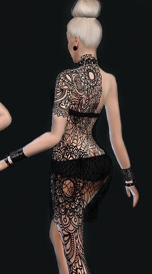 模拟人生4女性蜘蛛网纹身MOD v1.5