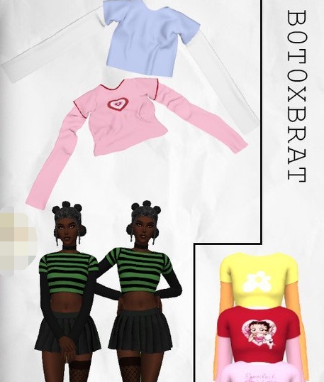 模拟人生4女性可爱卡通上衣MOD v1.2 模拟人生4女性可爱卡通上衣MOD v1.2