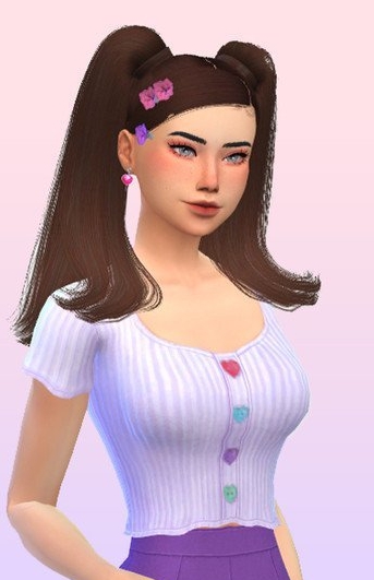 模拟人生4爱心排扣针织上衣MOD v1.4 模拟人生4爱心排扣针织上衣MOD v1.4