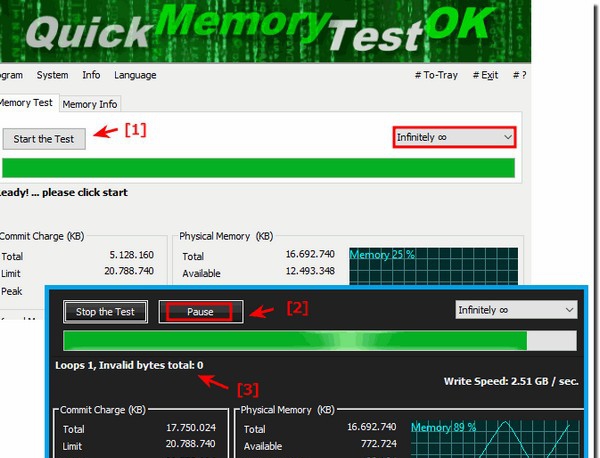 QuickMemoryTestOK(内存测试工具) v3.18 QuickMemoryTestOK(内存测试工具) v3.18