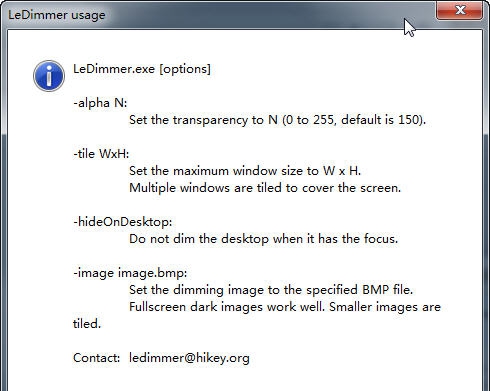 LeDimmer桌面关灯小工具 v1.0.0.10 LeDimmer桌面关灯小工具 v1.0.0.10