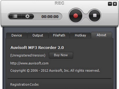 Auvisoft MP3 Recorder(MP3录音工具) v2.5 Auvisoft MP3 Recorder(MP3录音工具) v2.5