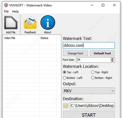VovSoft Watermark Video(视频加水印工具) v1.11 VovSoft Watermark Video(视频加水印工具) v1.11