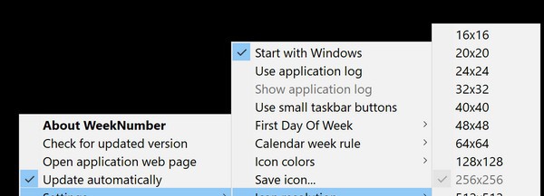 WeekNumber(日历周数任务栏显示) v1.6.2.13 WeekNumber(日历周数任务栏显示) v1.6.2.13