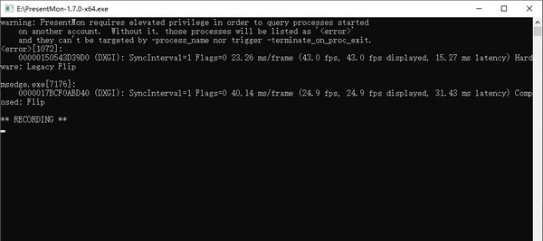 PresentMon(ETW事件分析工具) v1.7.4 PresentMon(ETW事件分析工具) v1.7.4