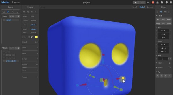 MagicaCSG(三维建模软件) v0.07 MagicaCSG(三维建模软件) v0.07
