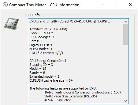Compact Tray Meter(硬件信息显示工具) v1.2.2.7 Compact Tray Meter(硬件信息显示工具) v1.2.2.7