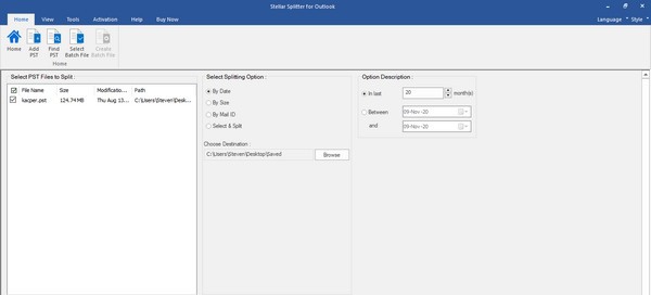 Stellar Splitter for Outlook(数据分割工具) v7.0.0.4 Stellar Splitter for Outlook(数据分割工具) v7.0.0.4