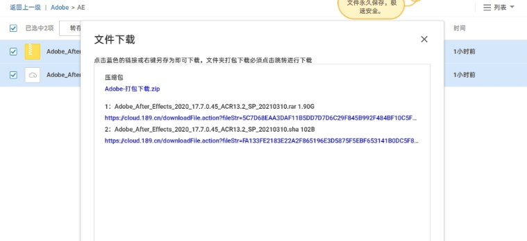 天翼云盘跳过客户端下载文件 v0.7 天翼云盘跳过客户端下载文件 v0.7