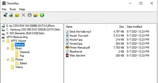 TransMac(Windows打开DMC文件) v1.29 TransMac(Windows打开DMC文件) v1.29