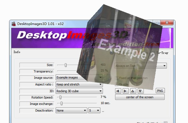 DesktopImages3D(桌面3D图片显示) v1.05 DesktopImages3D(桌面3D图片显示) v1.05