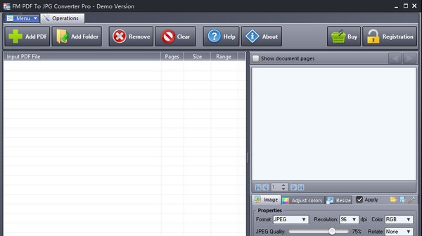 FM PDF To JPG Converter Pro(PDF转JPG工具) v3.6 FM PDF To JPG Converter Pro(PDF转JPG工具) v3.6
