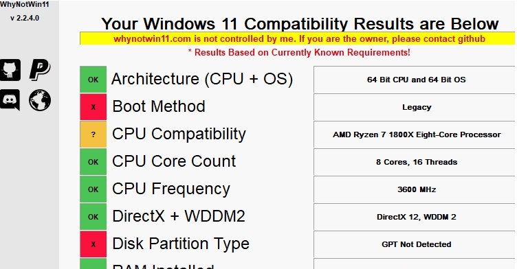 Windows11检测工具中文汉化版 v1.3 Windows11检测工具中文汉化版 v1.3