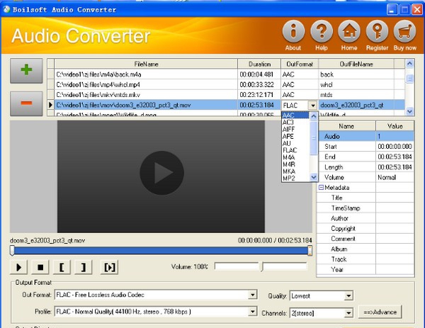 Bolisoft Audio Converter(视频转换工具) v1.36 Bolisoft Audio Converter(视频转换工具) v1.36