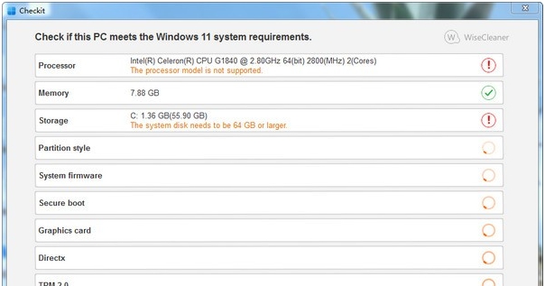 Checkit(Windows 11检测工具) v1.5