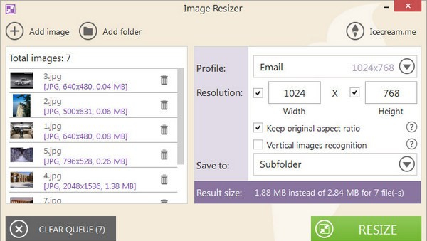 Icecream Image Resizer(图像调整器) v2.16 Icecream Image Resizer(图像调整器) v2.16