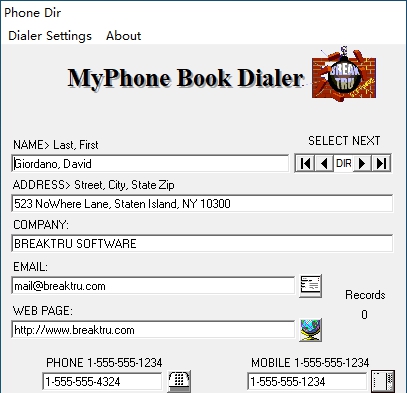MyPhone Book Dialer(联系资料管理工具) v10.1.4 MyPhone Book Dialer(联系资料管理工具) v10.1.4