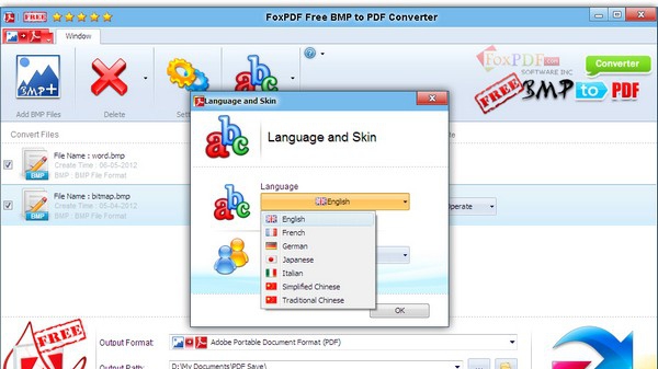 FoxPDF Free BMP to PDF Converter(BMP转PDF转换工具) v3.5 FoxPDF Free BMP to PDF Converter(BMP转PDF转换工具) v3.5