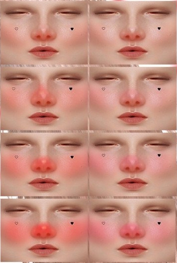 模拟人生4女孩爱心可爱腮红MOD v1.4