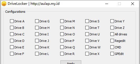 DriveLocker(分区锁定工具) v1.5 DriveLocker(分区锁定工具) v1.5