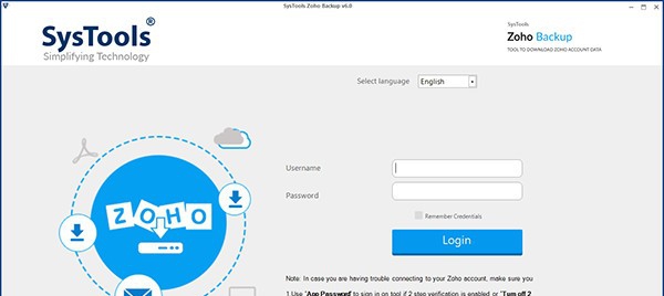 SysTools Zoho Backup(电子邮件备份工具) v6.6 SysTools Zoho Backup(电子邮件备份工具) v6.6