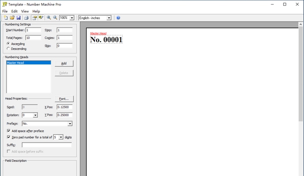 Number Machine Pro(PDF编辑打印软件) v2.1.0.18 Number Machine Pro(PDF编辑打印软件) v2.1.0.18