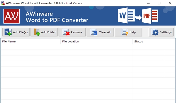 AWinware Word to PDF Converter(Word转PDF转换器) v1.0.1.8 AWinware Word to PDF Converter(Word转PDF转换器) v1.0.1.8