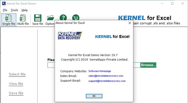 Kernel for Excel(Excel文件修复软件) v19.11 Kernel for Excel(Excel文件修复软件) v19.11