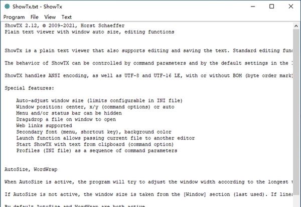 ShowTx(纯文本查看器) v2.17 ShowTx(纯文本查看器) v2.17