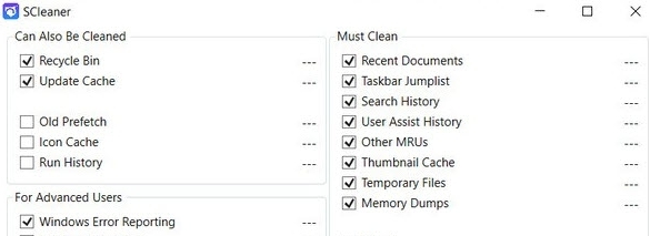 SCleaner(一键式系统清洁器) v1.5 SCleaner(一键式系统清洁器) v1.5