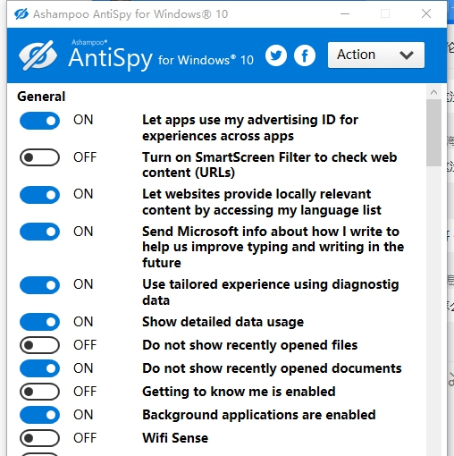 AntiSpy for Windows 10 v1.1.0.5