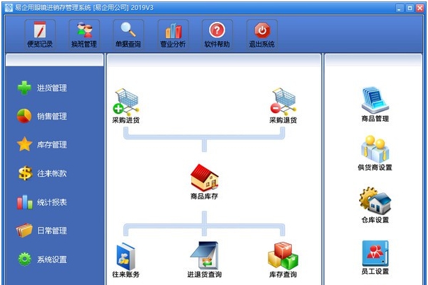 易企用眼镜进销存管理系统 v20199 易企用眼镜进销存管理系统 v20199