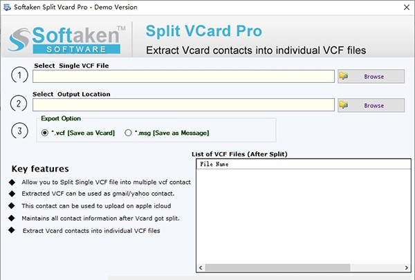 Softaken Split Vcard Pro(文件分割工具) v1.5 Softaken Split Vcard Pro(文件分割工具) v1.5