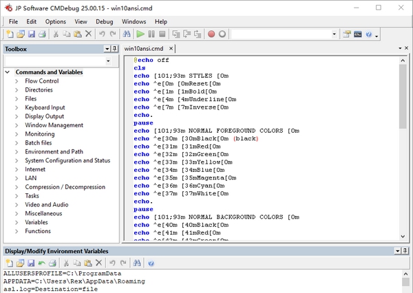 JP Software CMDebug(编程处理调试器) v28.00.17 JP Software CMDebug(编程处理调试器) v28.00.17