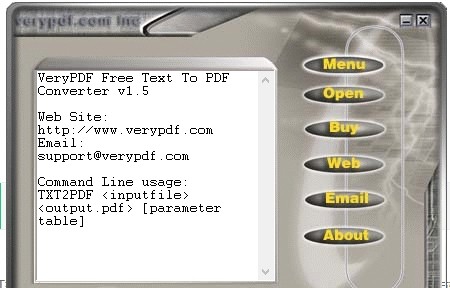 VeryPDF Free Text to PDF Converter(文件转换工具) v1.10 VeryPDF Free Text to PDF Converter(文件转换工具) v1.10