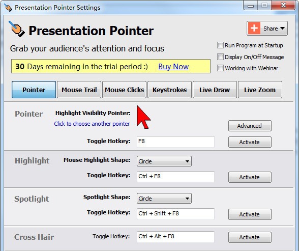 Presentation Pointer(演示文稿指针) v1.6.9 Presentation Pointer(演示文稿指针) v1.6.9