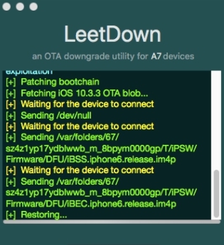 LeetDown降级工具 v2.12 LeetDown降级工具 v2.12