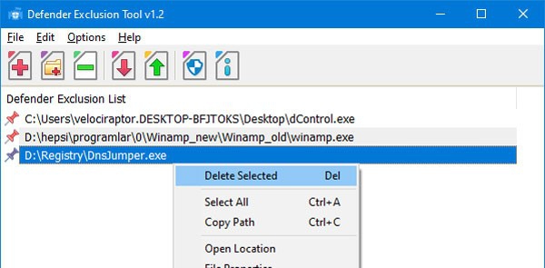 Defender Exclusion Tool(系统安全保护工具) v1.5 Defender Exclusion Tool(系统安全保护工具) v1.5