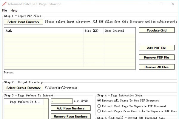 Advanced Batch PDF Page Extractor(PDF页面批量提取工具) v1.15 Advanced Batch PDF Page Extractor(PDF页面批量提取工具) v1.15