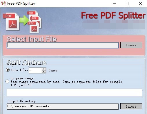 Free PDF Splitter(PDF分割软件) v1.5 Free PDF Splitter(PDF分割软件) v1.5