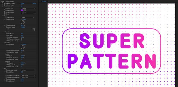 VE Super Pattern(AE制作图案样式插件) v1.3 VE Super Pattern(AE制作图案样式插件) v1.3