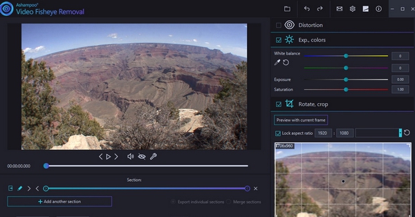 Ashampoo Video Fisheye Removal去鱼眼效果 v1.0.6 Ashampoo Video Fisheye Removal去鱼眼效果 v1.0.6