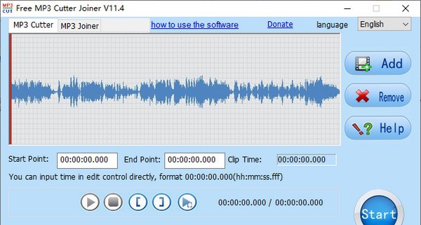 Free MP3 Cutter Joiner(音频处理工具) v11.10 Free MP3 Cutter Joiner(音频处理工具) v11.10