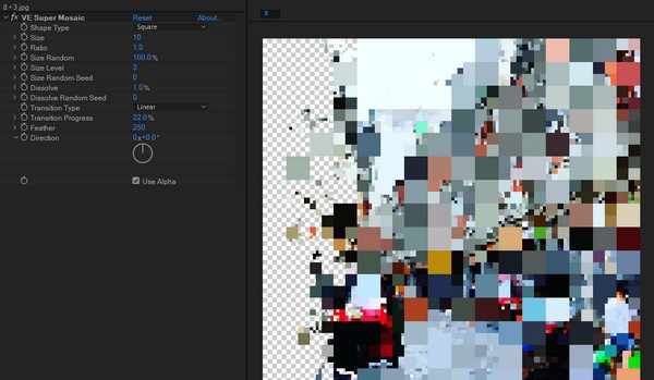 VE Super Mosaic(AE马赛克插件) v1.7 VE Super Mosaic(AE马赛克插件) v1.7