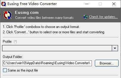 Eusing Free Video Converter(视频转换器) v2.7 Eusing Free Video Converter(视频转换器) v2.7